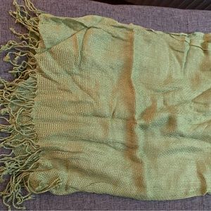 Winter is Coming! Green cozy scarf. Large enough to use as head wrap or coverup